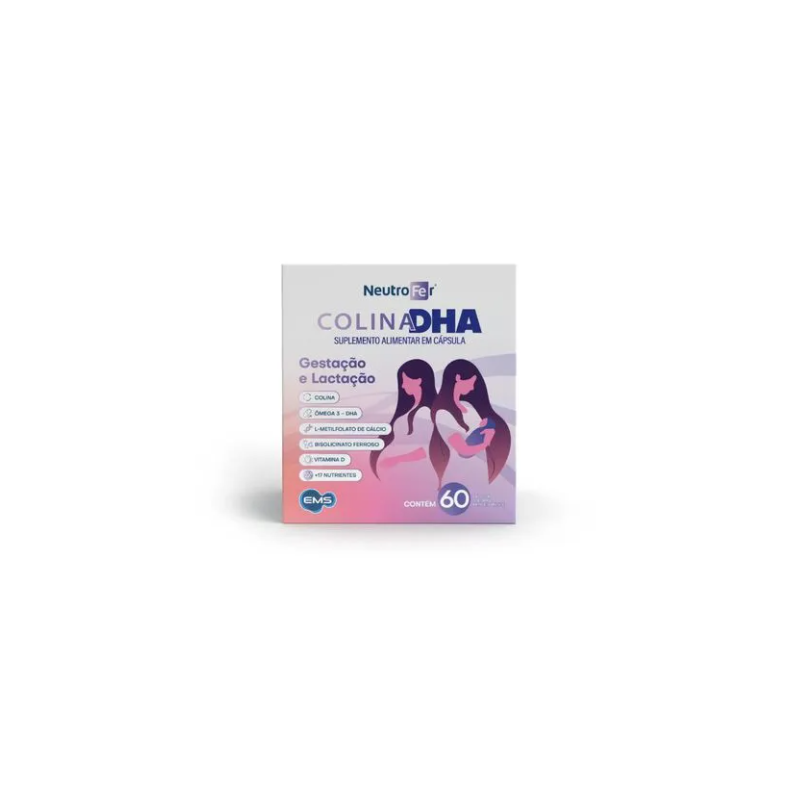 NEUTROFER COLINA DHA COM 60 CAPSULAS