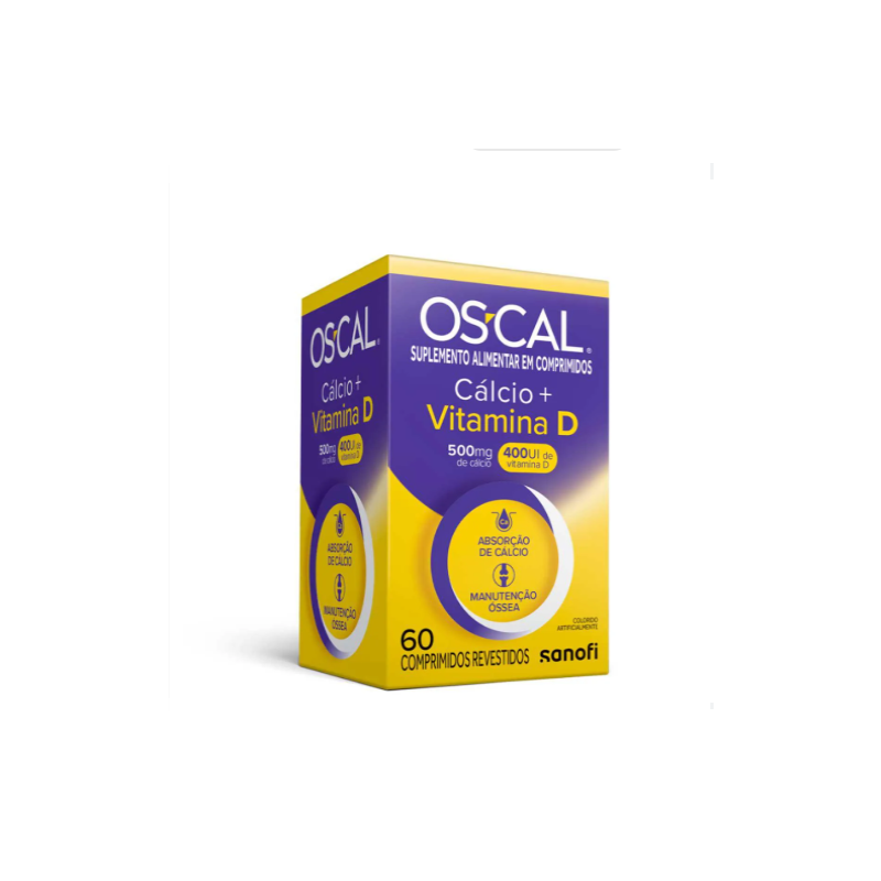 OSCAL D 500+400UI COM 60 COMPRIMIDOS