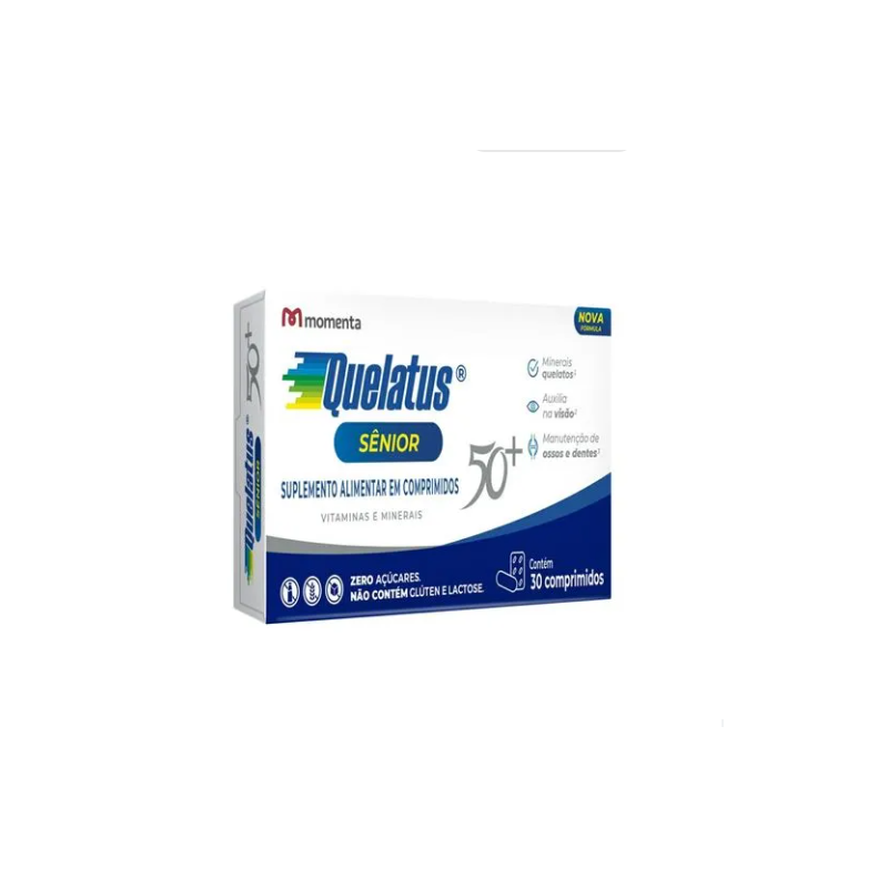 QUELATUS SENIOR 50+ COM 30 COMPRIMIDOS MOMENTA