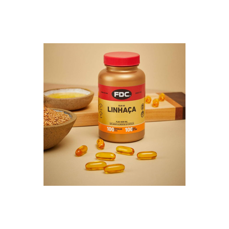 OLEO DE LINHAÇA 100 CAPSULAS FDC
