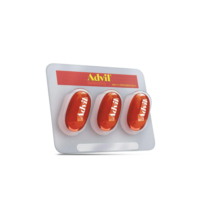 ADVIL 400MG COM 3 CAPSULAS 