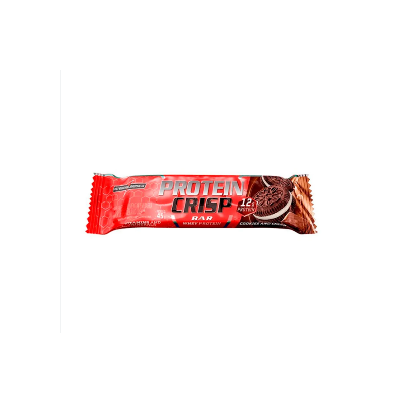 BARRA CRISP BAR COOKIES AND CREAM COM 45G