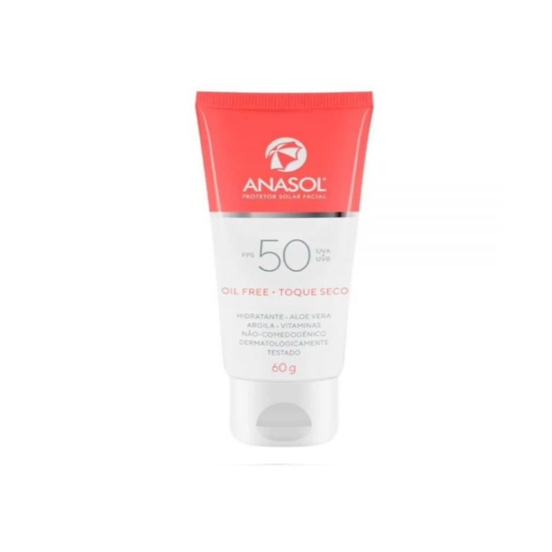 PROTETOR SOLAR FACIAL ANASOL FPS50 COM  60 GRAMAS