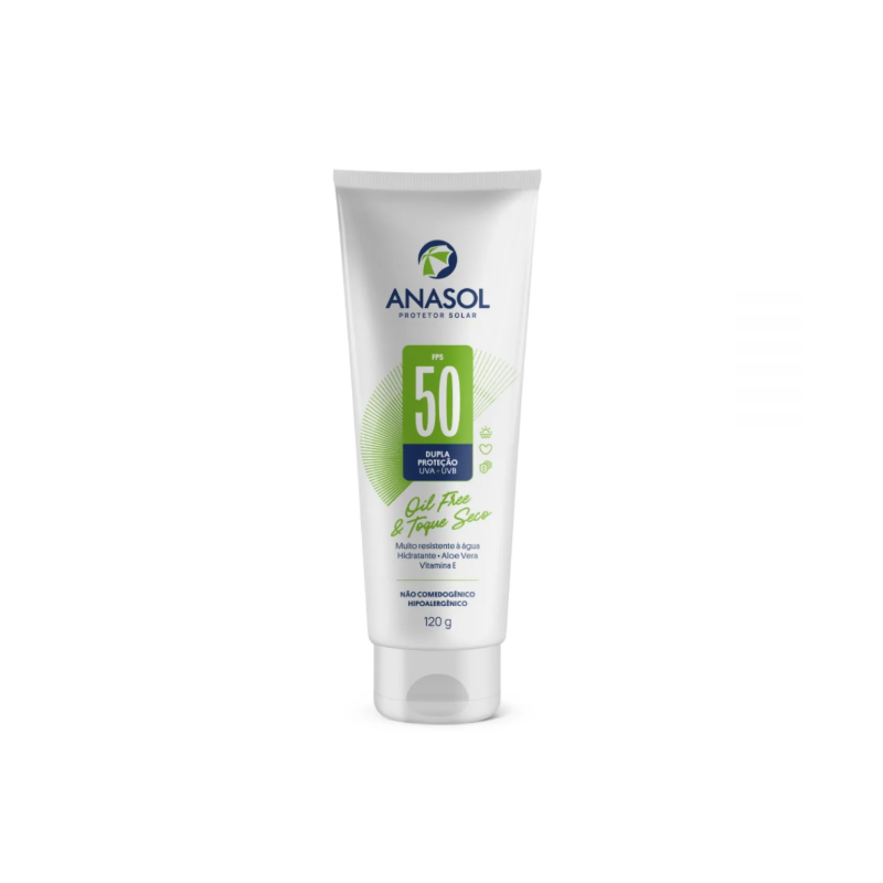 PROTETOR SOLAR ANASOL FPS50 LOCAO COM 120 GRAMAS