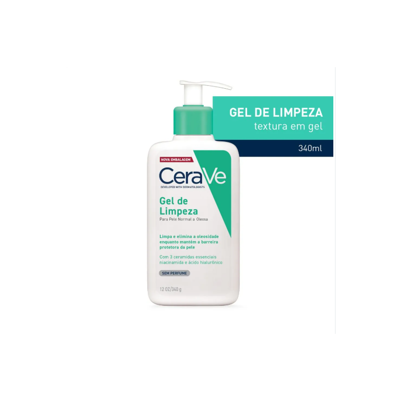 GEL DE LIMPEZA CERAVE SEM PERFUME COM 340G