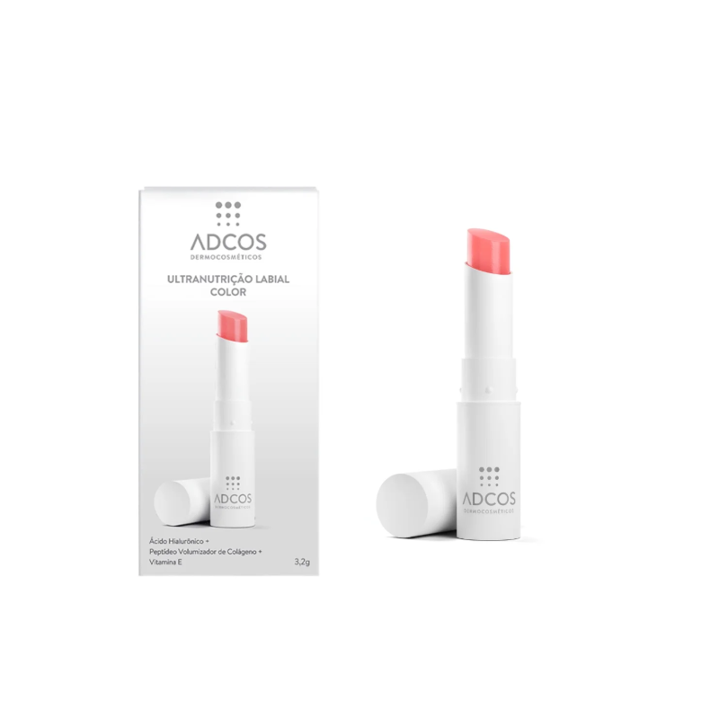 HIDRATANTE LABIAL ADCOS ULTRA NUTRIÇAO COLOR 3,2G