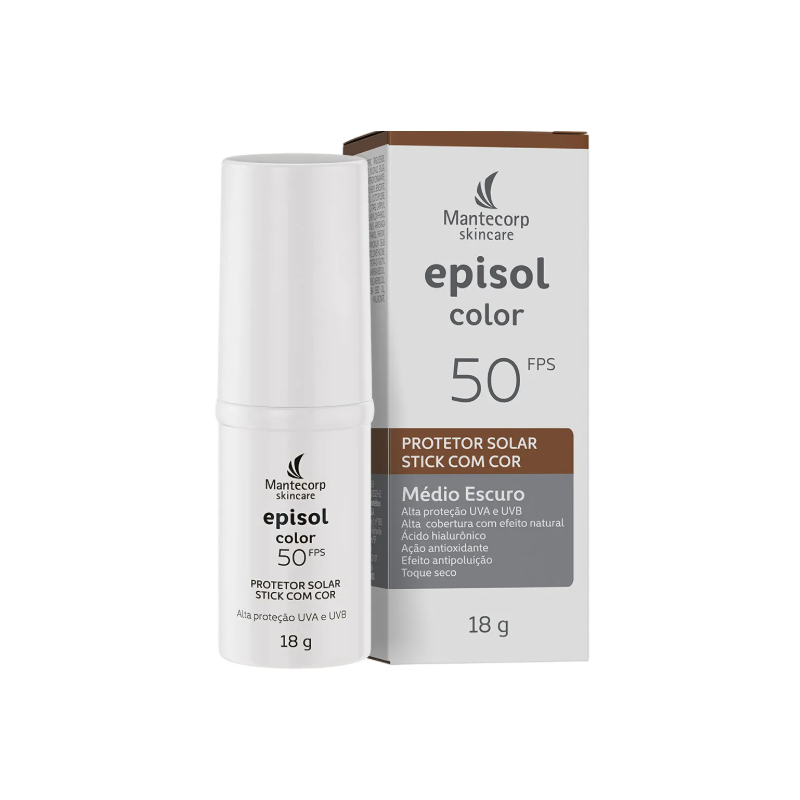 PROT FACIAL STICK MATECORP FPS50 TOQUE SECO MEDIA ESCURO 18G