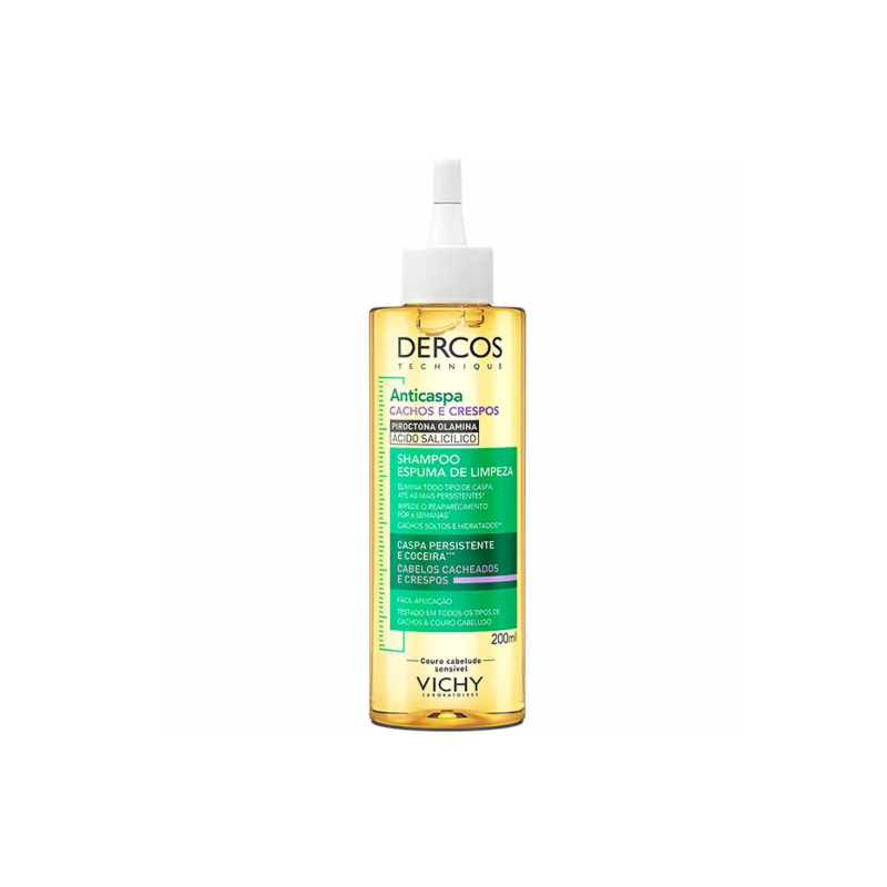 DERCOS SHAMPOO ANTICASPA CACHEADOS E CRESPO 200ML