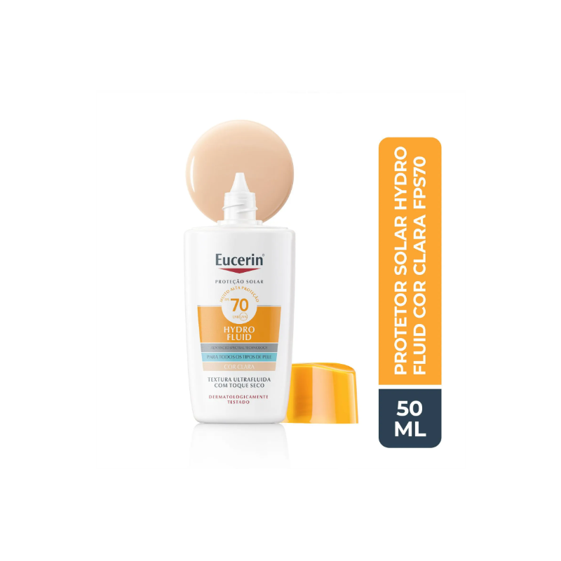 PROTETOR SOLAR FACIL EUCERIN HYDRO FLUID FPS70 CLARA 50ML