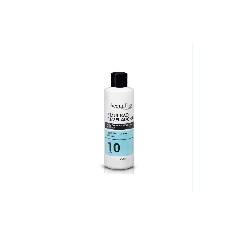 AGUA OXIGENADA ACQUAFLORA VEGANA VOLUME 10 COM 120ML
