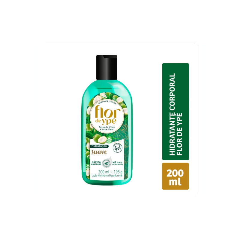 HIDRATANTE CORPORAL FLOR DE YPE SUAVE COM 200ML - VALIDADE 08/2026