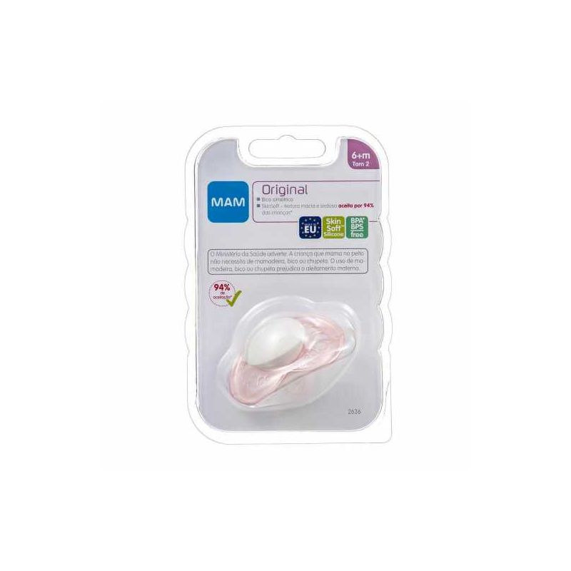 CHUPETA MAM ORIGINAL 6+ MESES ROSA 