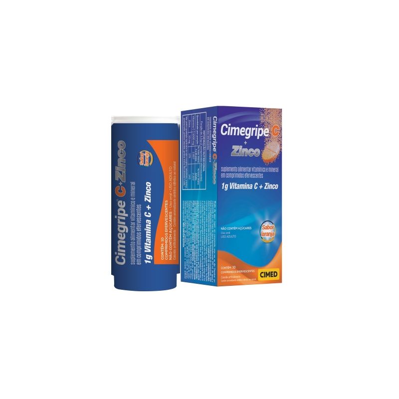 CIMEGRIPE C + ZINCO COM 10 COMPRIMIDOS EFERVESCENTE