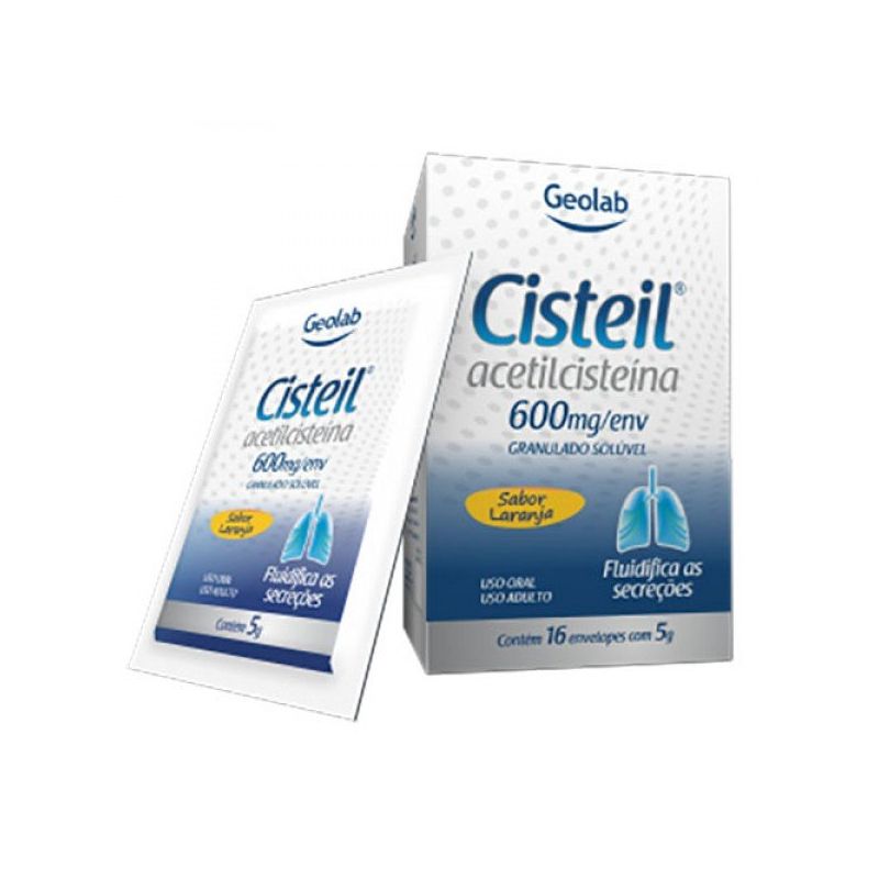 CISTEIL 600MG COM 16 ENVELOPES DEV 5 GRAMAS-GEOLAB-