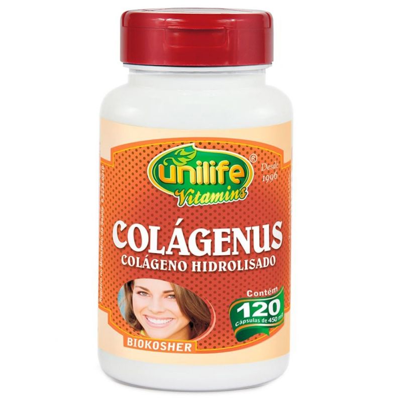 COLAGENUS PURE HIDROLIZADO 620 MG COM 120 CAPSULAS UNILIFE