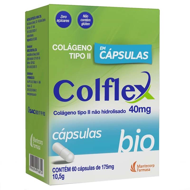 COLFLEX BIO 40MG COM 60 CAPSULAS-MANTECORP