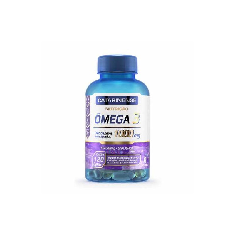 ÔMEGA 3 ÓLEO DE PEIXE 1000MG 120 CAPSULAS