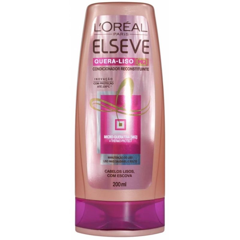 CONDICIONADOR ELSEVE QUEBRA LISO RECONSTRUÇÃO 200ML