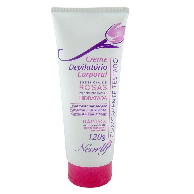CREME DEPILATÓRIO CORPORAL ROSAS NEORLY 120G