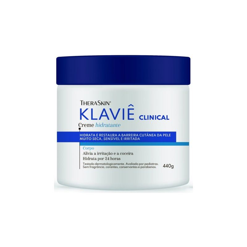 THERASKIN KLAVIÊ CREME HIDRATANTE PELE SECA/SENSÍVEL 440G