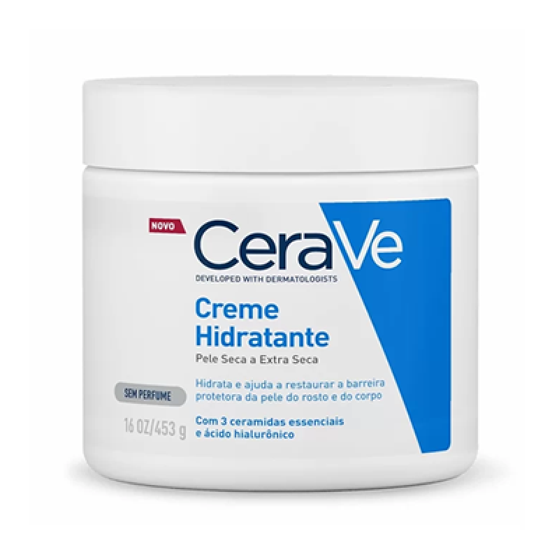 CERAVE CREME HIDRATANTE PELE SECA/EXTRA SECA S/PERF. 454G