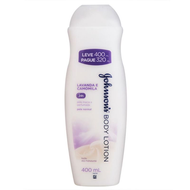 LOCÃO HIDRATANTE JOHNSON'S BABY  LAVANDA E CAMOMILA 400ML