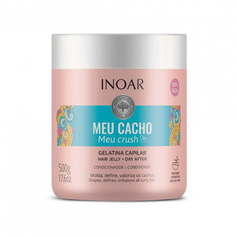 INOAR GELATINA CAPILAR MEU CACHO MEU CRUSH  COM 500ML