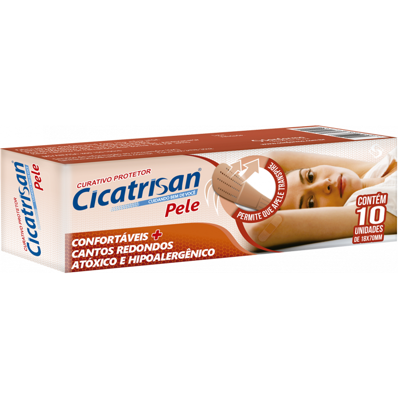 CURATIVO CICATRISAN COR DA PELE COM 10 UNIDADES