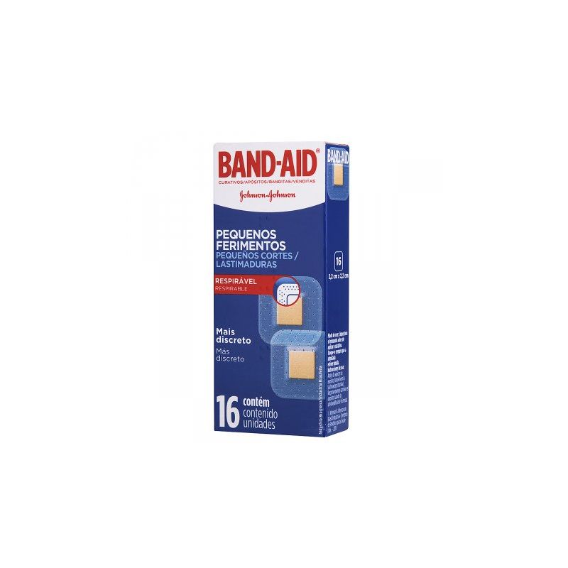 BAND-AID PEQUENOS FERIMENTOS COM 16UNIDADES