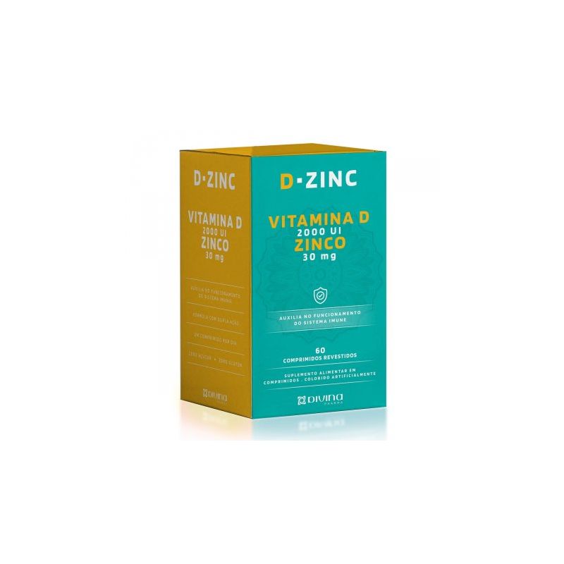 DZINCO VITAMINA D+ ZINCO DIVINA PHARMA 30 COMPRIMIDOS