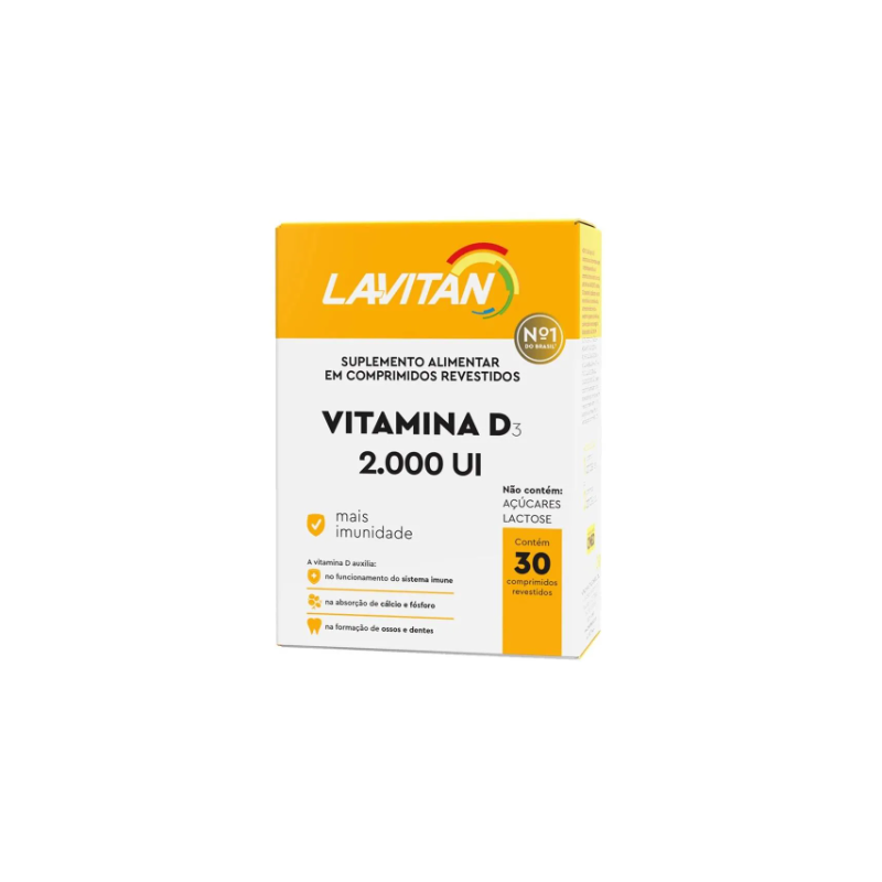 LAVITAN VITAMINA D3 2000UI COM 30 COMPRIMIDOS
