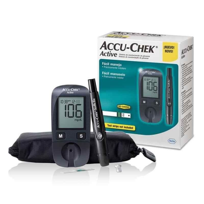 ACCU-CHEK ACTIVE KIT PARA CONTROLE DE GLICEMIA