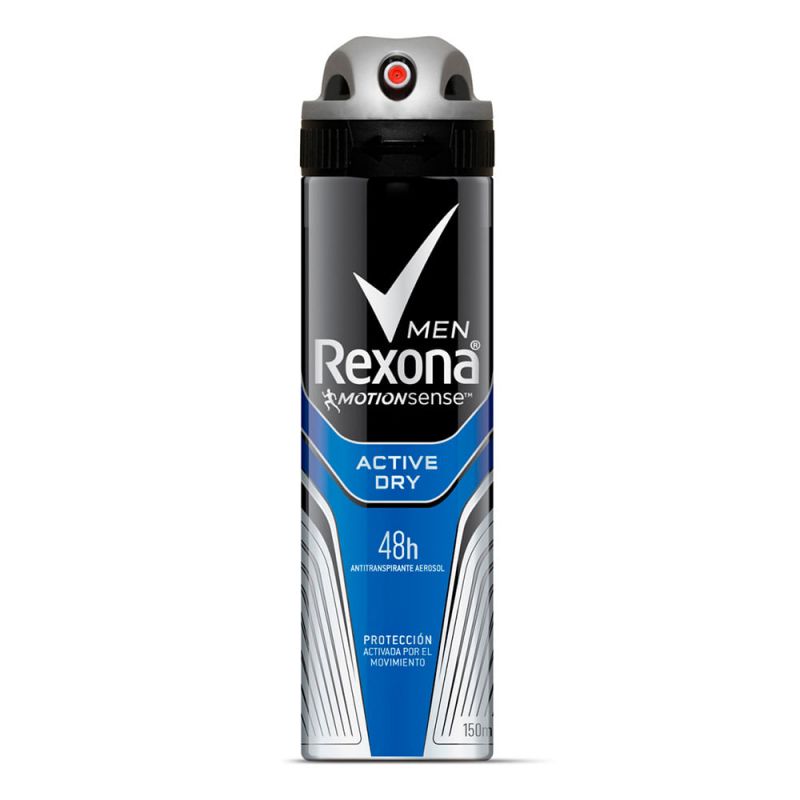 DESODORANTE AEROSOL REXONA MEN ACTIVE DRY 150ML