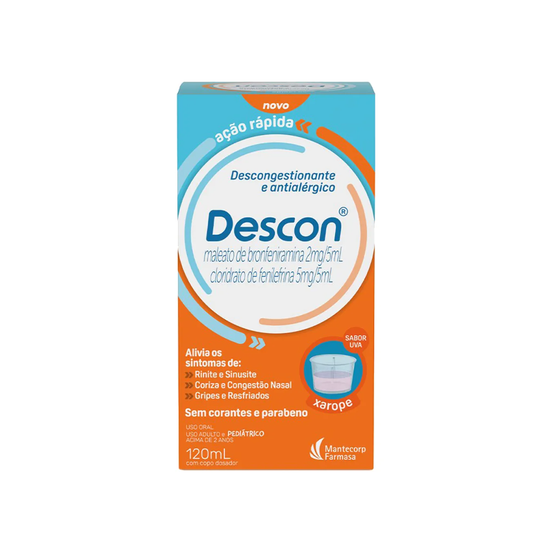 DESCON XAROPE SOLUÇÃO COM 120 ML