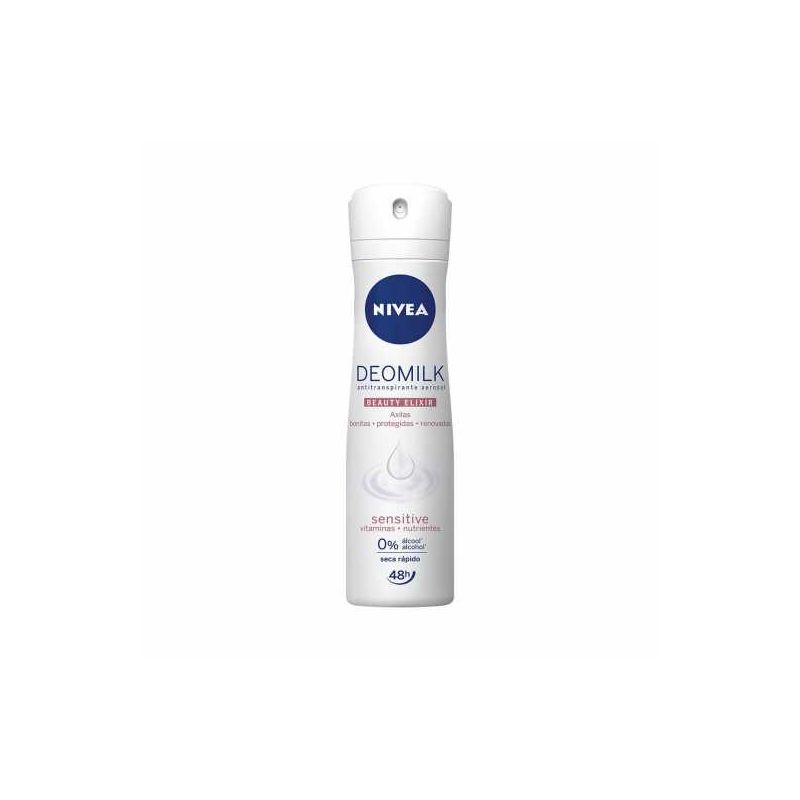 DESODORANTE AEROSOL NIVEA DEOMILK SENSITIVE 150ML - VALIDADE 12/2026
