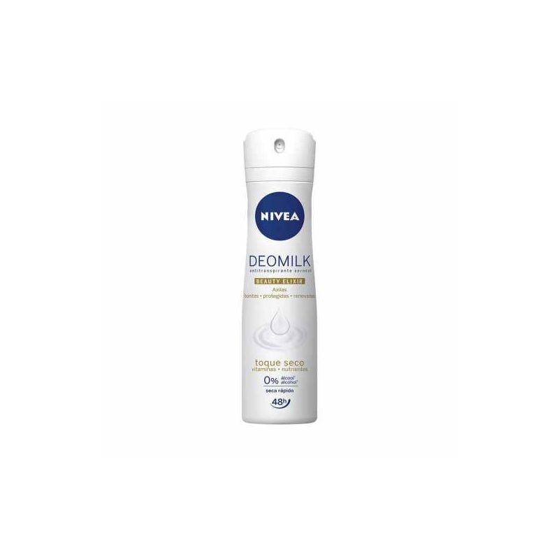 DESODORANTE AEROSOL NIVEA DEOMILK TOQUE SECO 150ML