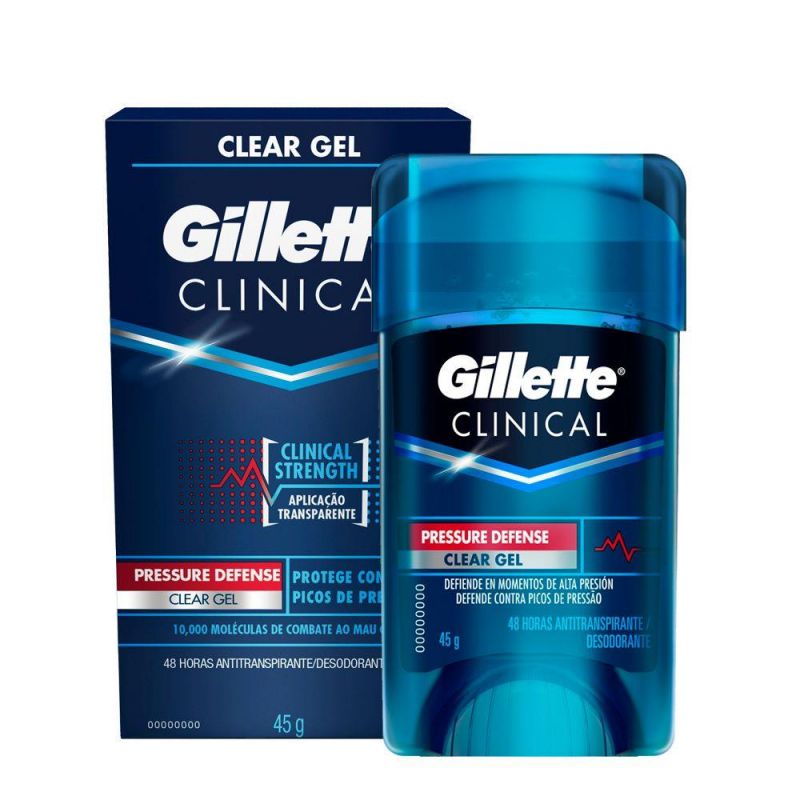 DESODORANTE GILLETTE CLINICAL CLEAR GEL 45G