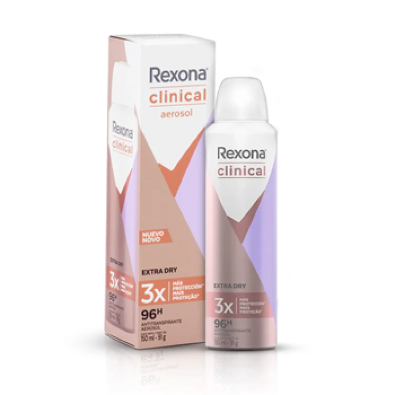 DESODORANTE AEROSOL REXONA CLINICAL EXTRA DRY 150ML