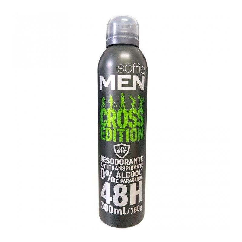 DESODORANTE AEROSOL SOFFIE MEN CROSS EDITION 300ML 