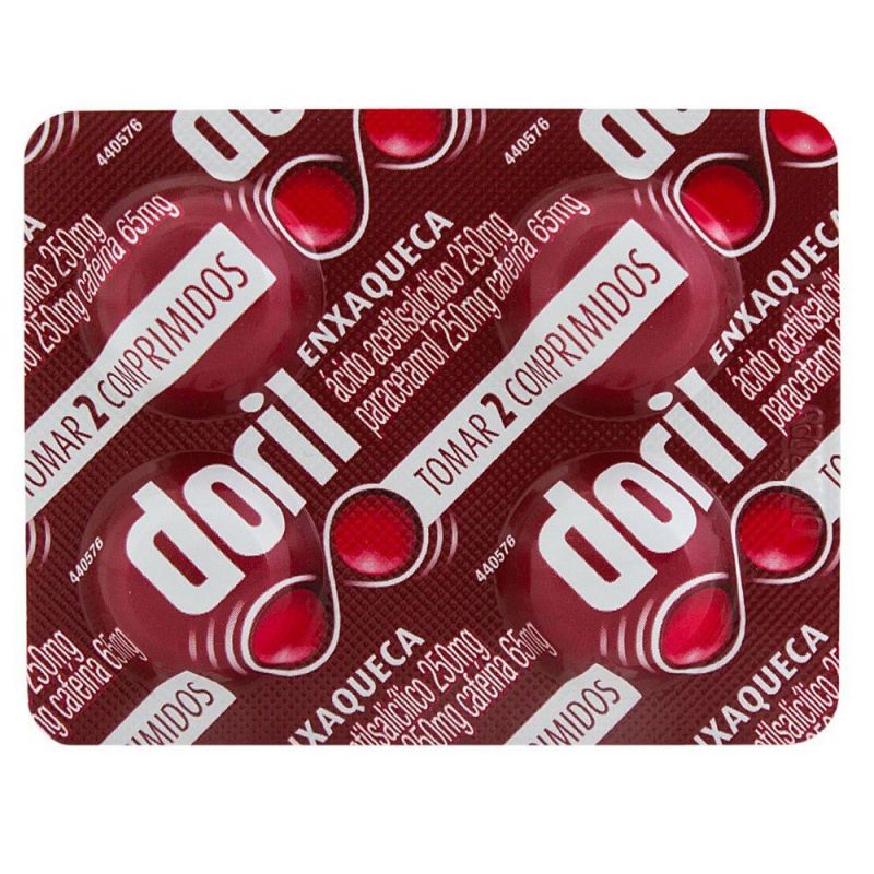 DORIL ENXAQUECA COM 4 COMPRIMIDOS