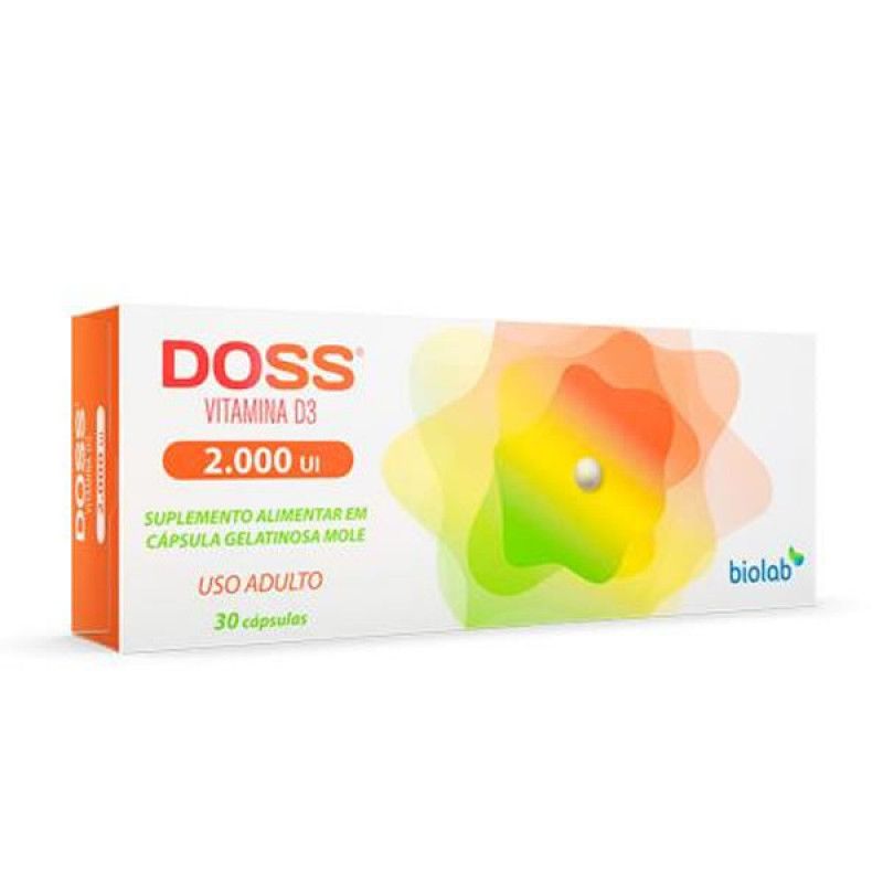 DOSS VITAMINA D3 2000UI COM 30 CÁPSULAS-BIOLAB-