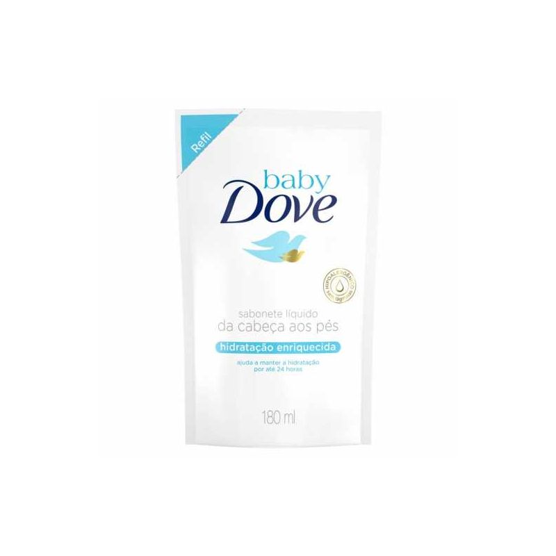 SABONETE LÍQUIDO BABY DOVE HIDRATAÇÃO ENRIQUECIDA REFIL 180M