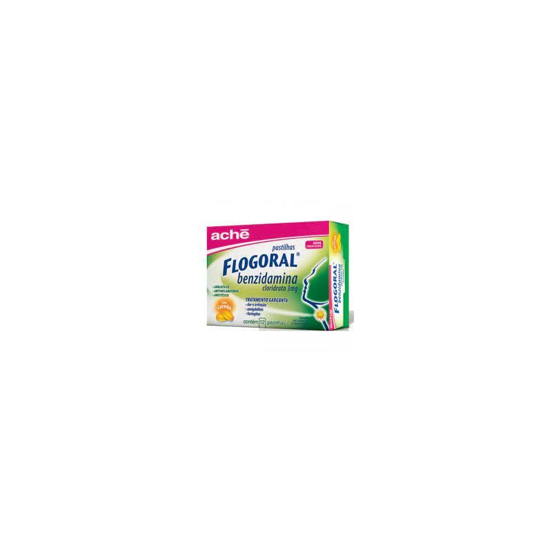 FLOGORAL LARANJA COM 12 PASTILHAS ACHE