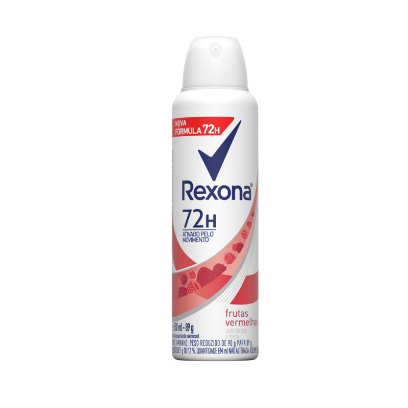 DESODORANTE AEROSOL REXONA FRUTAS VERMELHAS 72HORAS 150ML