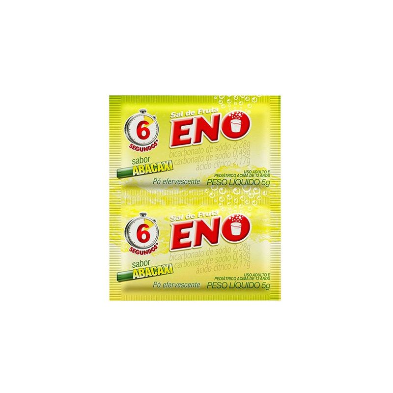 SAL FRUTA ENO ABACAXI COM 2 ENVELOPES DE 5 GRAMAS