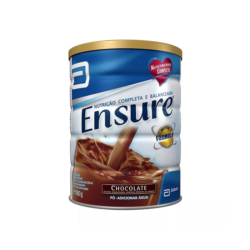 ENSURE PÓ SUPLEMENTO ALIMENTAR SABOR CHOCOLATE 900G 