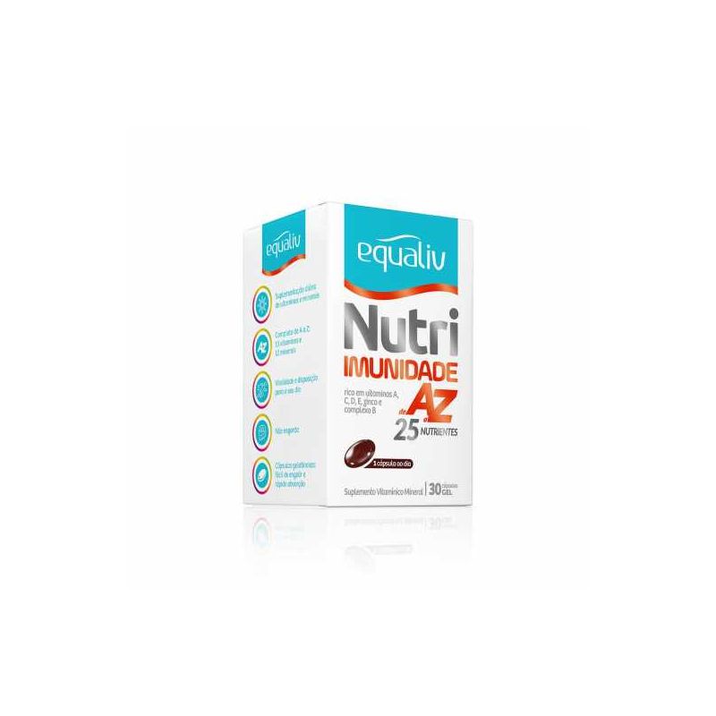 EQUALIV NUTRI IMUNIDADE AZ COM 30 CAPSULAS GEL 