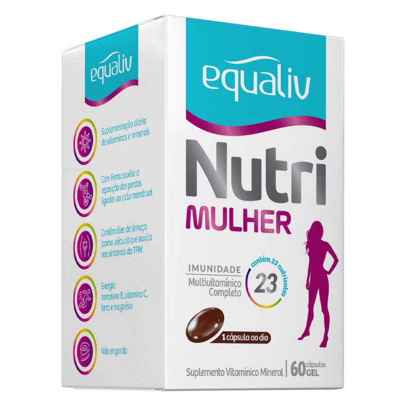 EQUALIV NUTRI MULHER COM 60 CAPSULAS GEL