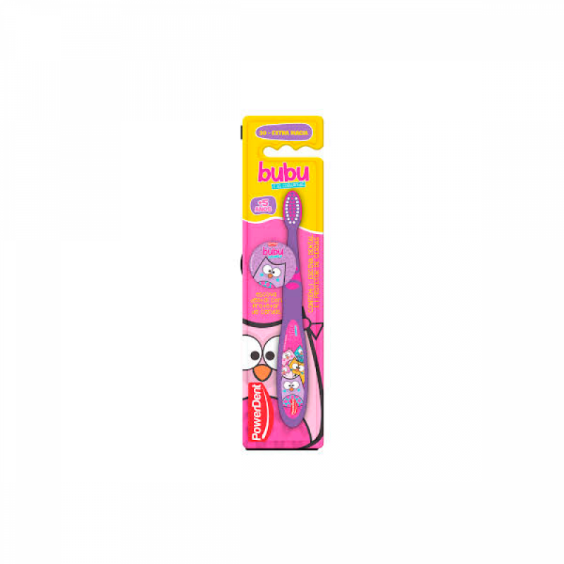 ESCOVA DENTAL INFANTIL POWERDENT BUBU EXTRA MACIA UNIDADE