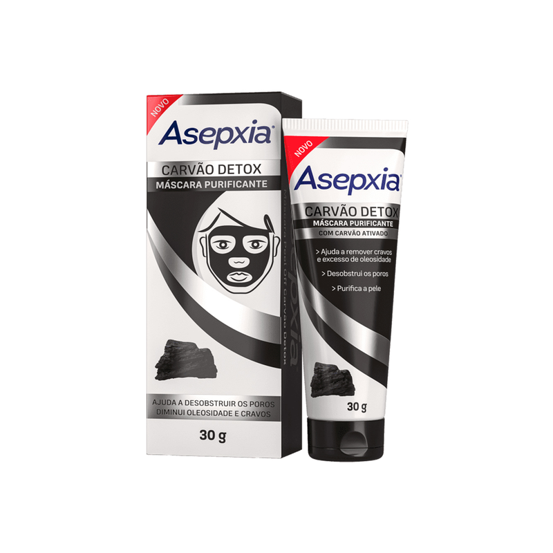 ESFOLIANTE FACIAL ASEPXIA CARVÃO DETOX 120G